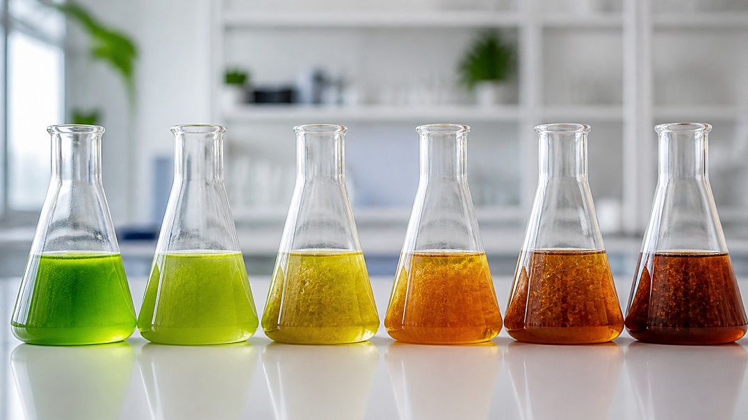 different algae types in lab